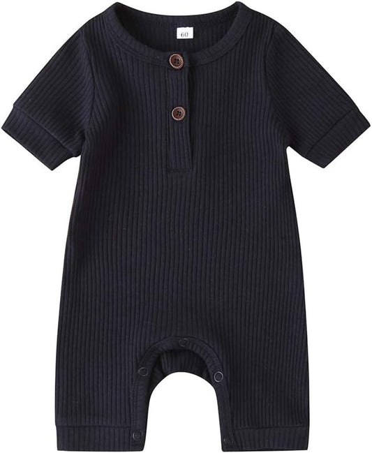 Newborn Baby Boy Girl Knitted Romper Jumpsuit Solid Long Sleeve Legging Bodysuit Playsuit Clothes Winter 0-18M